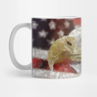 American Eagle - American Flag Mug